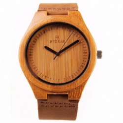 Montre Bois Homme avec bracelet cuir - Edward