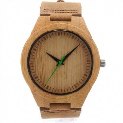 Montre Bois Homme avec bracelet cuir - Dean