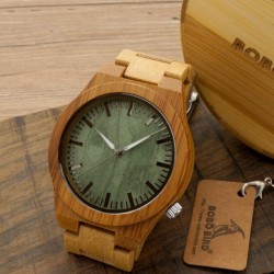 Montre Bois Homme avec bracelet bois - Rick