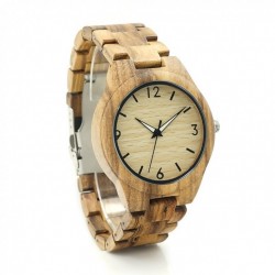 Montre Bois Homme avec bracelet bois - Lester