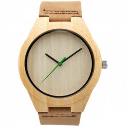 Montre Bois homme et femme avec bracelet cuir