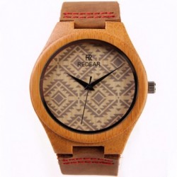 Montre Bois Homme avec bracelet cuir - Jose