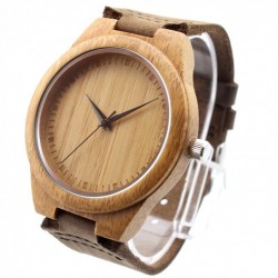 Montre Bois Homme avec bracelet cuir - Felix