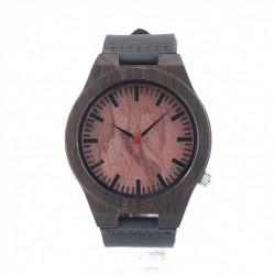 Montre Bois Homme avec bracelet cuir - Virgil