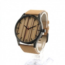 Montre Bois homme avec bracelet cuir - Rudy