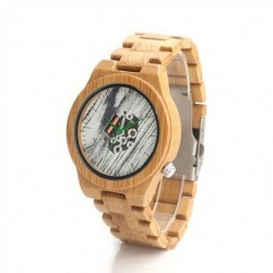 Montre Bois Homme avec bracelet cuir - Wendell