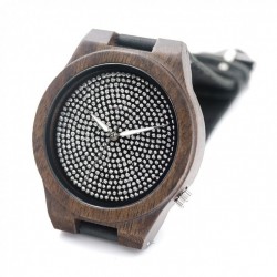 Montre Bois Homme avec bracelet cuir - Julius