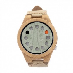 Montre Bois Homme avec bracelet cuir - Otis