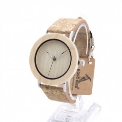 Montre Bois Homme avec bracelet cuir - Luke