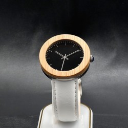 Montre Bois Homme avec bracelet cuir - Kenny