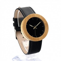 Montre Bois Homme avec bracelet cuir - Lyle