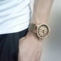 Montre Bois Homme avec bracelet cuir - Lorenzo