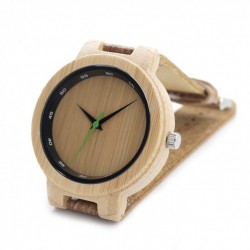 Montre Bois Homme avec bracelet cuir - Wilbur