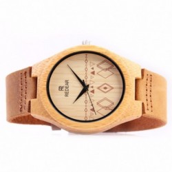 Montre Bois Homme avec bracelet cuir - Bruce