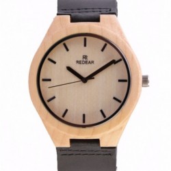 Montre Bois Homme avec bracelet cuir - Harry