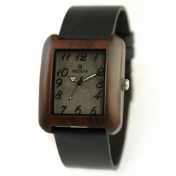 Montre Bois Homme avec bracelet cuir - Wayne