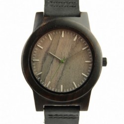 Montre Bois Homme avec bracelet cuir - Louis