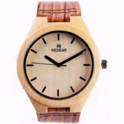 Montre Bois Homme avec bracelet cuir - Ernest