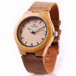 Montre Bois Homme avec bracelet cuir - Todd