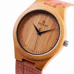 Montre Bois Homme avec bracelet cuir - Alan