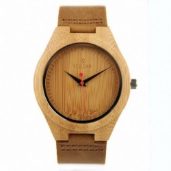 Montre Bois Homme avec bracelet cuir - Mark