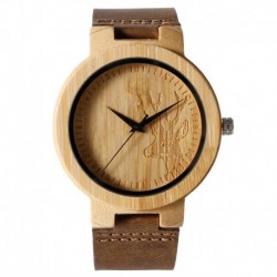 Montre Bois Homme avec bracelet cuir - Jimmy