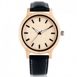 Montre Bois Homme avec bracelet cuir - Antonio