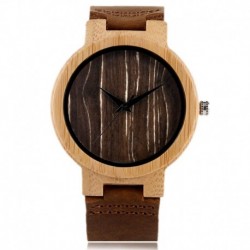 Montre Bois Homme avec bracelet cuir - Bryan