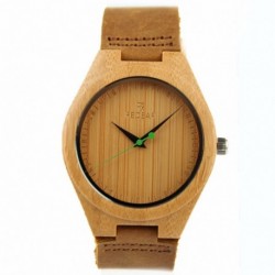 Montre Bois Homme avec bracelet cuir - Donald