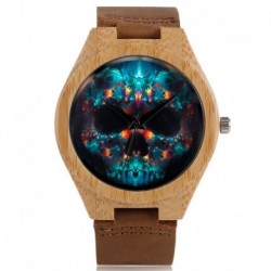 Montre Bois Homme avec bracelet cuir - Luis