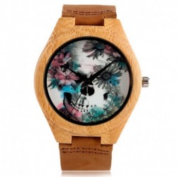 Montre Bois Homme avec bracelet cuir - Stanley