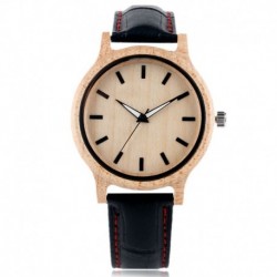 Montre Bois Homme avec bracelet cuir - Allen